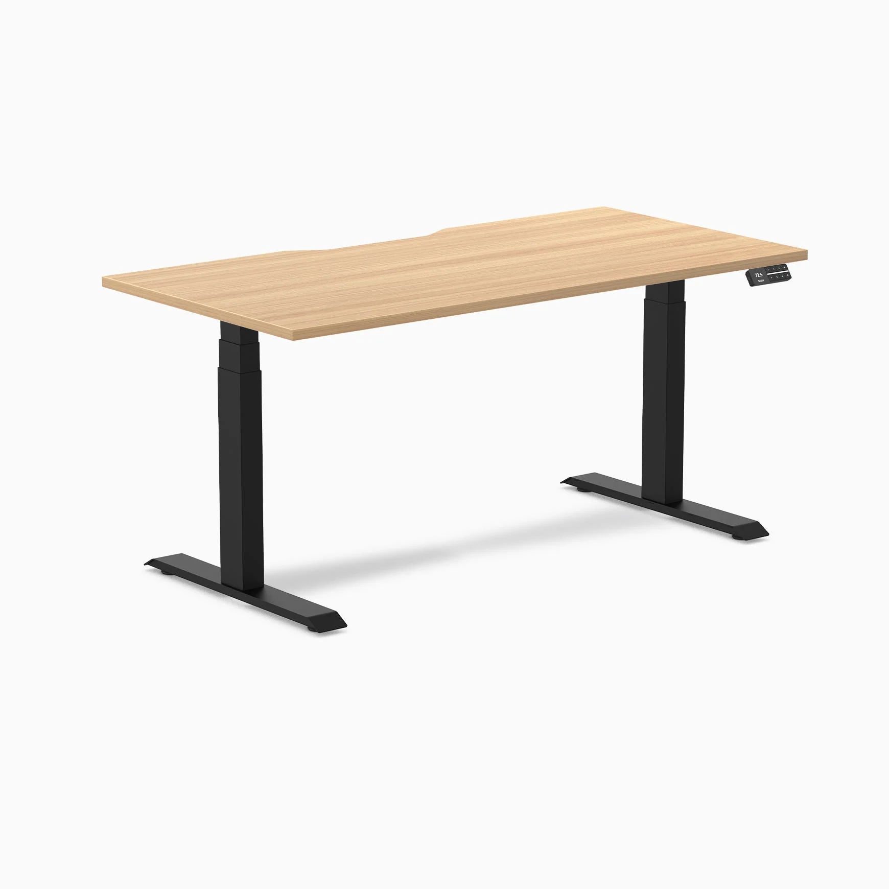 Desky Dual Scalloped Melamine Sit Stand Desk - Image 82