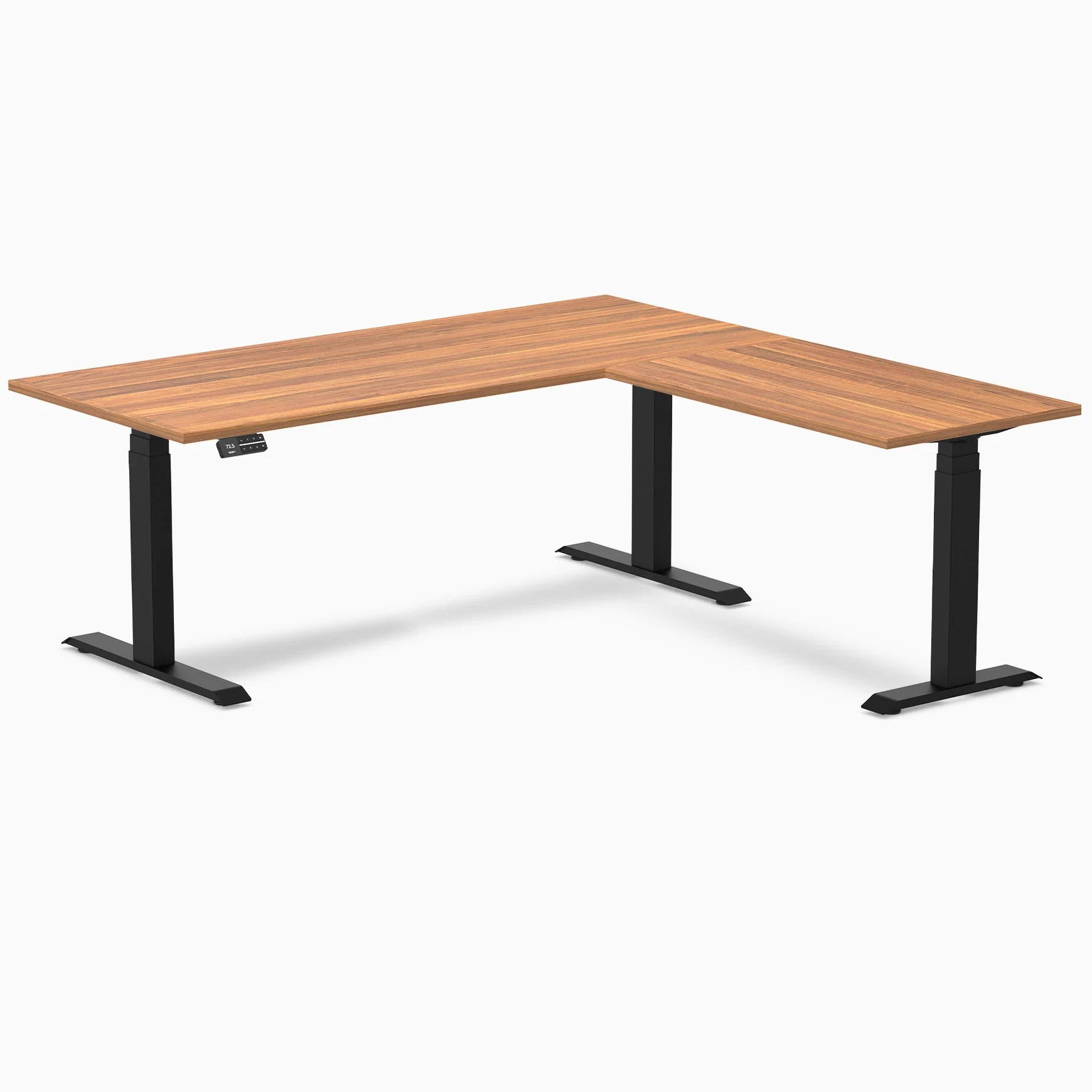 Desky Eco L-Shape Melamine Sit Stand Desk - Image 52